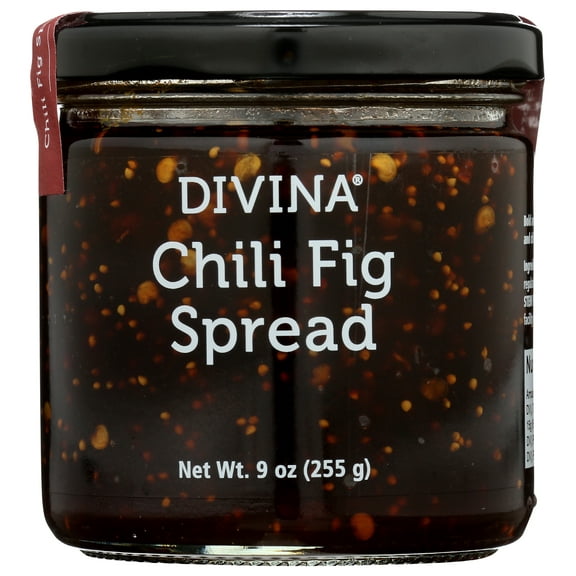 Pack of 12, Divina Chili Fig Spread, 9 oz
