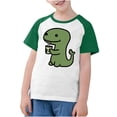 thumbnail image 3 of RXIRUCGD 2025 Vêtements d'Été pour Enfants Tout-Petits Garçons Filles Mode Mignon Col Rond Imprimé Manches Courtes Haut, 3 of 7