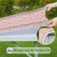 thumbnail image 6 of Pink Cow Cherry Pattern Square Fitted Tablecloth with Elastic Edge,Square Table Cover,Washable Elastic Table Cover for Home Kitchen Party Decor 36"x36", 6 of 6