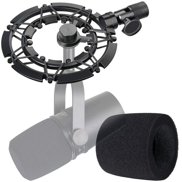 Soporte amortiguador con filtro pop para micrófono Shure MV7 de YOUSHARES