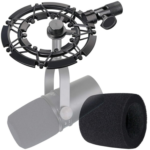 Soporte amortiguador con filtro pop para micrófono Shure MV7 de YOUSHARES