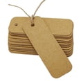 thumbnail image 2 of 500 PCS Rectangular Shape Kraft Paper Gift Tags Bonbonniere Wedding Favor Hang Tag with Free Natural Jute Twine, 2 of 4