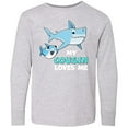 thumbnail image 3 of Inktastic My Cousin Loves Me with Cute Sharks Long Sleeve Youth T-Shirt, 3 of 5