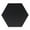 Black, variant on Industry Tile 9"x10" Mono Color Hexagon Porcelain Silver Wall and Floor Tile (1 Sample)
