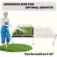 thumbnail image 5 of KOJEM Adjustable Hydroponic Tray Plants Stand 4.4 ft. x 8.4 ft. Rolling Flood Table Stand Rack for Hydroponic Heavy Duty 600 LBS Capacity, 5 of 15