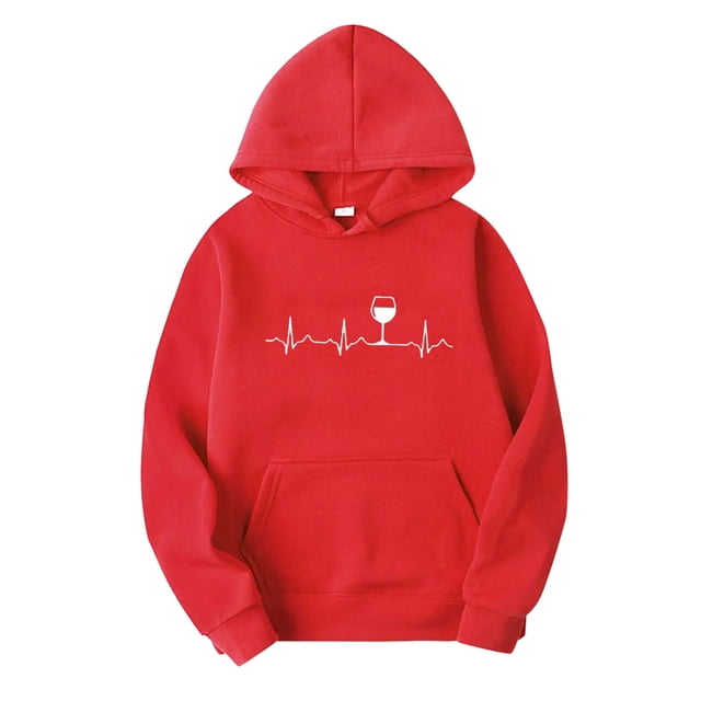 Chandail à Capuche Imprimé Électrogram Décontracté pour Femmes Manches Longues Chandail Confortable pour Mode Mode Urbaine