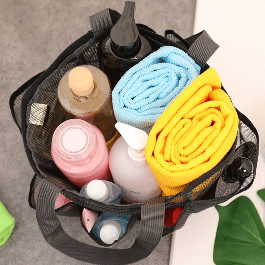 TAILI Mesh Shower Caddy Portable with Hook, Hanging Shower Tote Bag Double  Handles, Toiletry Bags for College Dorm Room Essentials Camp Gym Bathroom