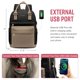 thumbnail image 5 of Mochila para portátil LOVEVOOK impermeable con puerto USB de 15,6 pulgadas para hombres y mujeres, 5 of 9