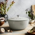 thumbnail image 2 of Staub Cast Iron Essential French Oven, Dutch Oven, 5-quart, serves 5-6, Made in France - White Truffle, 2 of 9