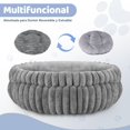 thumbnail image 4 of Cama para Perro Mediano, Diámetro de 60 cm, Cojín Central Extraíble y Lavable, Cama para Perro Chico Reversible, Base Antideslizante e Impermeable, Adecuada para Gatos y Perros, 4 of 8