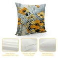 thumbnail image 4 of JEUXUS Orange Flower Rose Floral Picture Prints Elegant Rose Soft and Durable Plush Pillowcase White, 4 of 5