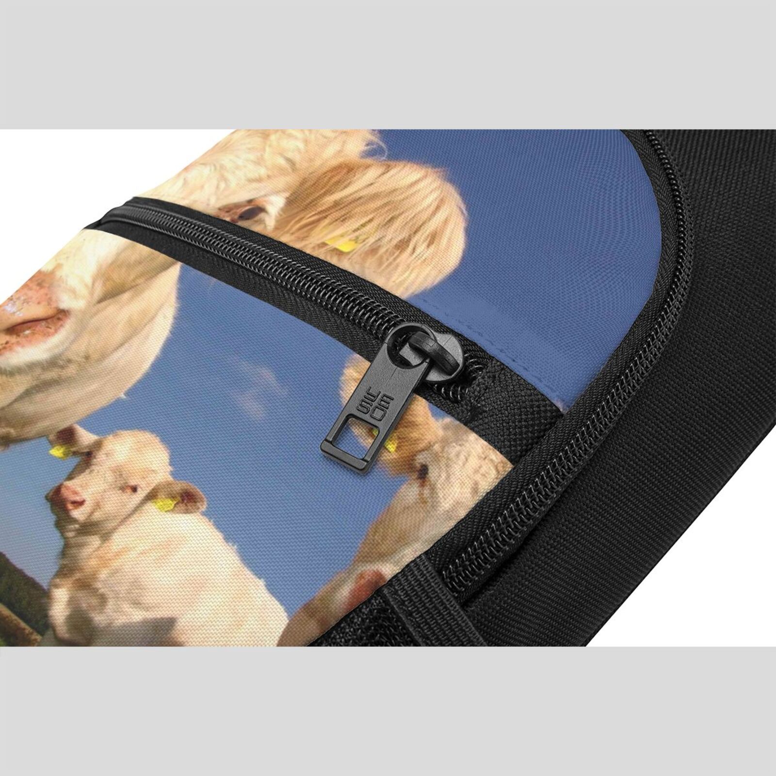 Xecao's Cows Cattles Print Sling Bag: A Versatile Chest, Shoulder, and Crossbody Backpack for Casual Days Out, Perfect for Both Men and Women