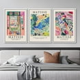thumbnail image 2 of IDEA4WALL Framed Canvas Print Wall Art Set of 3 Henri Matisse Exhibition Posters Fine Art Nature Wilderness Geometric Floral Botanical Modern Art Calm/Relax/Cozy for Rooms - White 16"x24"x3, 2 of 5