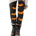 thumbnail image 3 of UVEASISHA Womens Novelty Leggings Halloween Funny Yoga Pants Tummy Control High Waisted Workout Tights Milk Silk Soft Stretch Skinny Pants Multicolor XL, 3 of 5