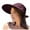 Red, variant on Sun Hats for Women Summer Wide Brim UPF 80  Panama Fedora Packable Straw Beach Hat Beige One Size