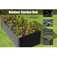 thumbnail image 5 of Domi Galvanized Raised Garden Bed ,Large Metal Planter Box for Growing Vegetables, Fruits, and Flowers Outdoors, Gray, 6x3x2ft, 5 of 7