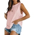 thumbnail image 2 of Langwyqu Women's Summer Tank Top Loose Fit Basic Sleeveless Tee Tops, 2 of 5
