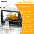 thumbnail image 6 of Beaquicy WB36X10003 Microwave Light Bulb 40W 130V Replacement, 6 of 7