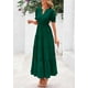 thumbnail image 4 of Vestido midi PRETTYGARDEN Mujer Casual Verano 2025 Verde, 4 of 8