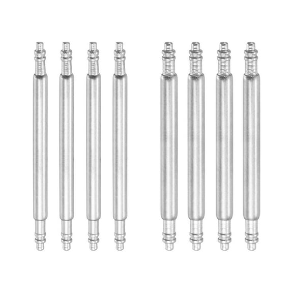 8pcs 20mm Watch Spring Bar 1.5mm 1.8mm Thickness Band Pins Double Fringe Stainless Steel Replacement Pin for Watch Band Link