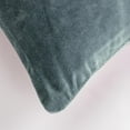 thumbnail image 4 of Rizzy Home 22" x 22" Poly Filled Pillow with Cotton Canvas Cover-Teal, 4 of 5