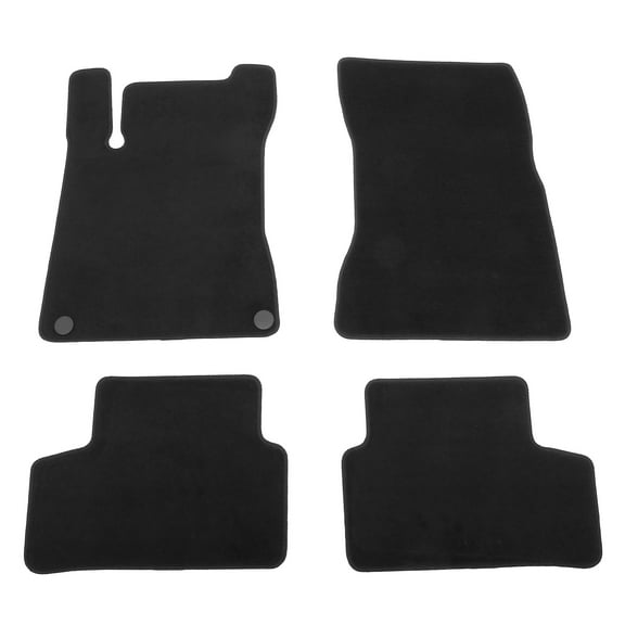 Ikon Motorsports Floor Mats Fits 2021-2025 Mercedes-Benz H247 GLA-Class, Black Nylon OEM Fitment Style Front & Rear Anti-slip Carpets Replacement 4PCS