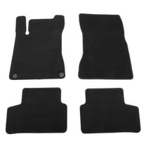 Ikon Motorsports Floor Mats Fits 2021-2025 Mercedes-Benz H247 GLA-Class, Black Nylon OEM Fitment Style Front & Rear Anti-slip Carpets Replacement 4PCS