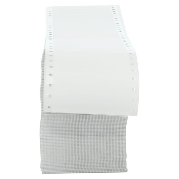 Universal Dot Matrix Printer Labels, 1 Across, 115/16 x 31/2, White, 5000/Box