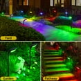 thumbnail image 6 of JSOT 4 Pack Solar Pathway Lights, Solar Garden Lights for Walkway, Driveway, Yard, Colorful Light, 6 of 7