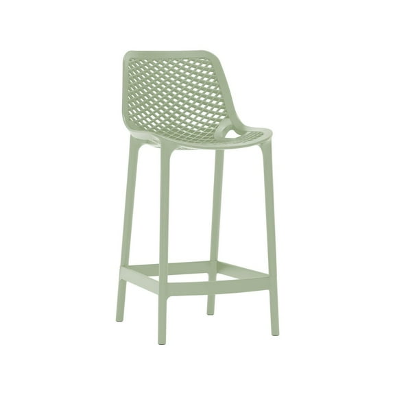 Meridian Furniture Mykonos Mint Outdoor Patio Stool (Set of 4)