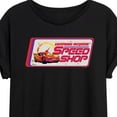 thumbnail image 3 of Disney Cars - Lightning McQueen Speed Shop - Women's Oversized T-Shirt, 3 of 5