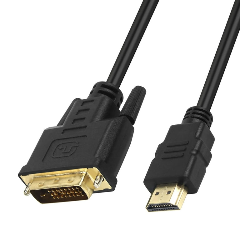 Modig træ Gå til kredsløbet HDMI to DVI Adapter HDMI to DVI Cable by Insten HDMI to DVI Adapter Cable  6ft - Walmart.com