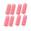 Ladies Plastic DIY Hairstyle Hairdressing Salon Hair Curler Tool Roller Pink 8 Pcs