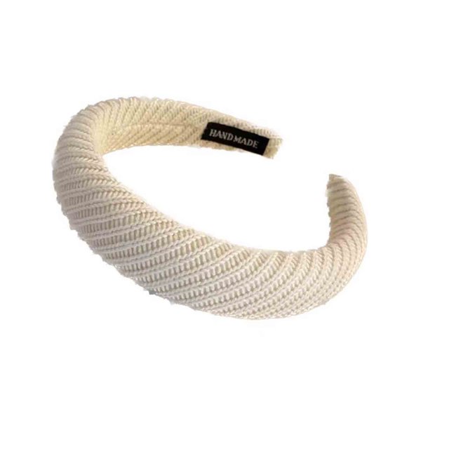 FcBaudy Knitted Wool Stripe Cloth Hair Hoop New Sweet Hundred Hoop Ferrule Ferrule