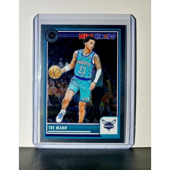 Tre Mann 2023-24 Panini Premium Stock NBA Hoops #53 Card Charlotte Hornets