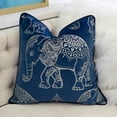 thumbnail image 4 of Horton Indigo Animal Print Polyester 20 in. x 20 in. Throw Pillow (Set of 2), 4 of 5
