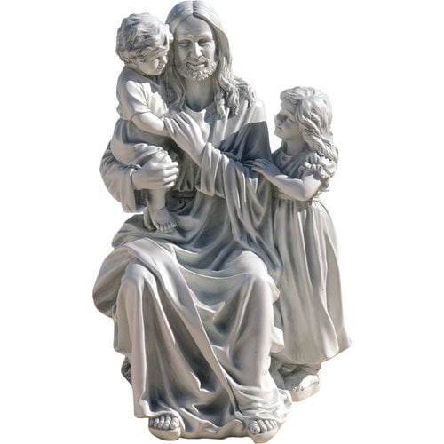 Design Toscano Jesus Loves The Little Children Garden Statue by Design Toscano