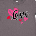 thumbnail image 4 of Inktastic Valentine's Day Love With Pink And Red Hearts Boys or Girls Toddler T-Shirt, 4 of 5