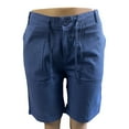 thumbnail image 4 of Mens Sweatpants Fashion Men Cotton Linen Casual Pants Buttons Lacing Waist Pockets Short Pants, 4 of 4