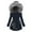 Navy, variant on Horkkom Winter Coats for Women Thicken Hooded Zip Jackets Warm Snow Solid Color Plus Size Jacket with Pockets, Gifts for Women