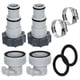 thumbnail image 1 of Kit Adaptador Manguera Piscina, 2 Tipos Conector Manguera Bomba Piscina para Mangueras 1,5 y 1,25 Pulgadas para Piezas Repuesto Piscina Sobre el Suelo, 1 of 5