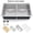 Double SS sinkes 1, variant on DSstyles Deluxe Double Bowl Undermount Kitchen Basin 33x19x10 Inch – 304 Stainless Steel, Deep Flat Bottom, Brushed Finish, Bottom Grid & Drain, Noise Reduction, Commercial Grade – double SS sinkes