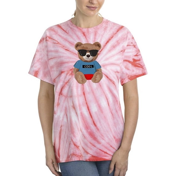 Fashion Bear Cool Boy Tie Dye Cyclone Women -Image by Shutterstock, Female Small