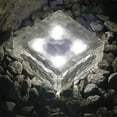 thumbnail image 3 of 1 Uds. Luz solar de ladrillo de hielo-silicona sellada-4LED luz blanca positiva Ormromra CPB-US-DYP177-1, 3 of 4