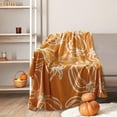 thumbnail image 5 of Fall Thanksgiving Blankets Orange Pumpkin Throw Blanket Soft Farmhouse Thanksgiving Flannel Fleece Blankets and Throws for Home Living Room Sofa Couch Bed Chair Decor,60 x 50 Inch, 5 of 6