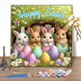 thumbnail image 1 of Easter Bunny Paint by Number Kit, Spring DIY Kit, Suitable for Beginners, Adult Painters, Home Decor Gifts, Frame Not Included., 1 of 4