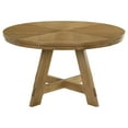thumbnail image 3 of Danvers Round 54-inch Wood Dining Table Brown Oak, 3 of 7