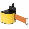 Lavi Industries 50-3017YL-18-OR Fixed Mount Safety Barricade, Retractable Belt Extension - 18 Ft. Orange