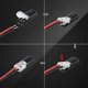 thumbnail image 5 of 200 Piezas de Conector una PresióN de Doble Cable con Hebilla de Bloqueo, Conectores de Cable de Bajo Voltaje, Sin Necesidad de Pelar Cables, 5 of 5