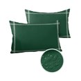 thumbnail image 2 of Modern Minimalism Hunter Green Outdoor Pillow Covers Waterproof Throw Pillow Cover 20x12in Set of 2,Rectangle Decorative Pillowcases Cushion Case for Patio Sofa Couch,St Patricks Olive Green, 2 of 7